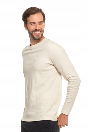 KOSZULKA MĘSKA Na Długi Rękaw Longsleeve Gładka Klasyczna Prosta MORAJ 