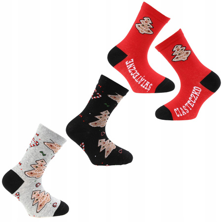 Skarpetki Świąteczne Moraj 3 pary PREZENT