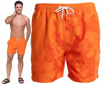 SPODENKI KĄPIELOWE Szorty Kąpielówki na Plażę Zmieniające Wzór MORAJ