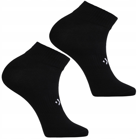 Skarpetki 3/4 Męskie Czarne Za Kostkę Klasyczne Gładkie 9 PAK MORAJ