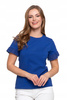 Elegancka Bluzka Damska Motylkowe Rękawy z Koronką Koszulka T-Shirt MORAJ 