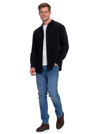 KOSZULA MĘSKA SZTRUKSOWA BAWEŁNIANA DŁUGI RĘKAW KLASYCZNA MODNA MORAJ