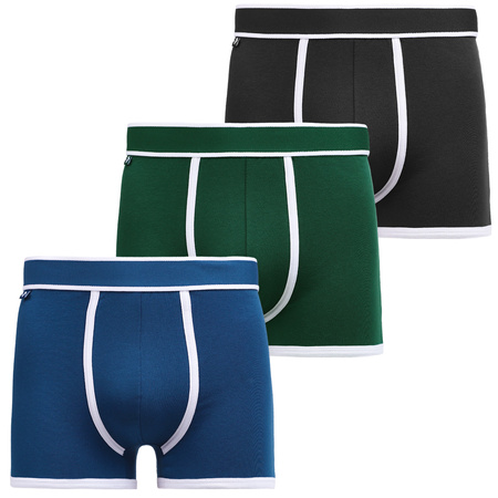 BOKSERKI MĘSKIE ZESTAW 3 SZT KLASYCZNE MORAJ MAJTKI DOPASOWANE WYGODNE