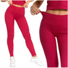 Legginsy Damskie Sportowe Wysoki Stan Kryjące Prążkowane Wygodne MORAJ 
