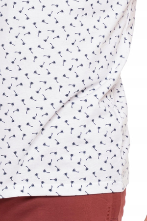 T-Shirt Męski Klasyczny Bawełniany Krótki Rękaw Okrągły Dekolt MORAJ 