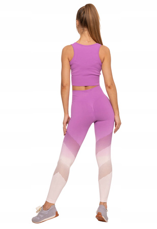 Legginsy Damskie Sportowe Wysoki Stan Push-Up Kryjące na Siłownię MORAJ 