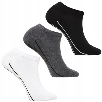 Skarpety MORAJ Niskie Skarpetki Męskie Gładkie Stopki Zestaw 3-par