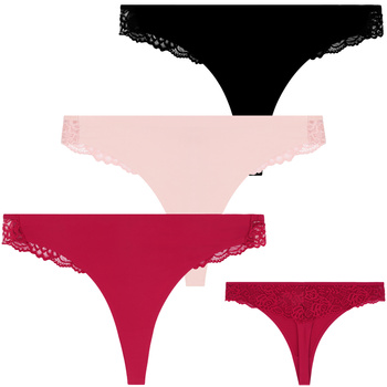 STRINGI DAMSKIE ELEGANCKIE KORONKOWE SUBTELNE DELIKATNE MORAJ 3-PAR