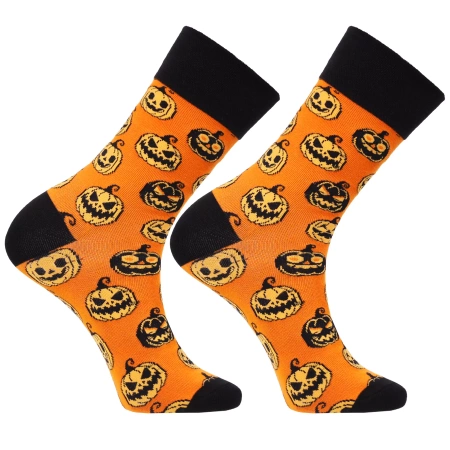 SKARPETY MĘSKIE DŁUGIE STRASZNE ŚMIESZNE SKARPETKI HALLOWEEN 3-PARY 39-44