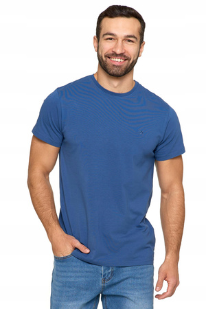 T-SHIRT MĘSKI PREMIUM Koszulka Gładka Bluzka z Haftem Bawełniana MORAJ 