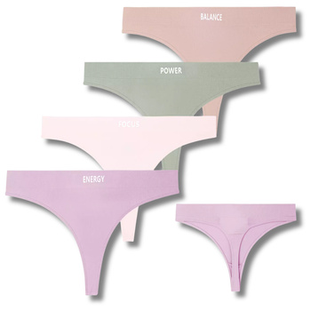 STRINGI DAMSKIE KLASYCZNE GŁADKIE WYGODNE ELASTYCZNE 4-PARY MORAJ