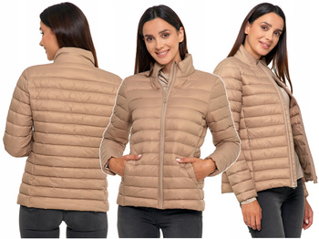 KURTKA DAMSKA PRZEJŚCIOWA Pikowana Puchowa ze Stójką MORAJ