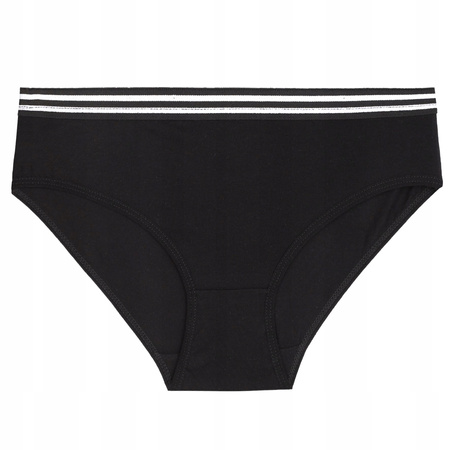 Majtki Bawełniane Figi Klasyczne Bikini Damskie Gumka w Paski 3-szt. MORAJ 