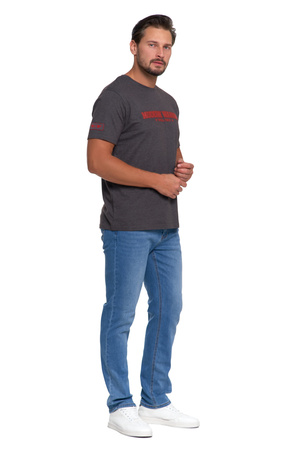 T-SHIRT MĘSKI STYLOWA KOSZULKA Z KRÓTKIM RĘKAWEM MODNA BLUZKA MORAJ