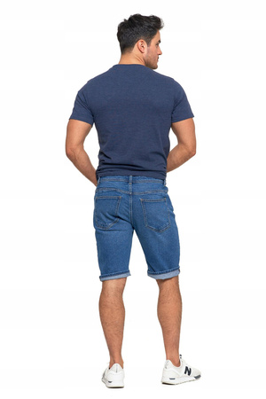 SPODENKI JEANSOWE Szorty Męskie Na Lato Bawełniane Jeans Wygodne MORAJ 