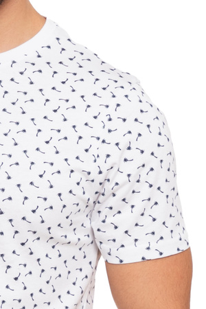 T-Shirt Męski Klasyczny Bawełniany Krótki Rękaw Okrągły Dekolt MORAJ 