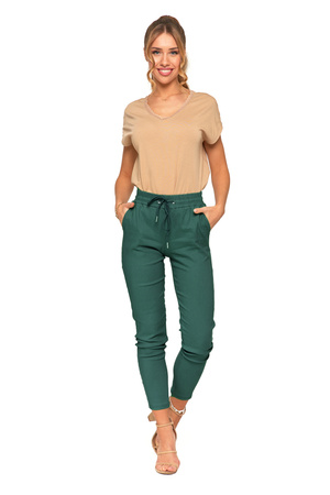 JOGGERY DAMSKIE ELASTYCZNE SPODNIE WYGODNE WIĄZANE MODNE MORAJ