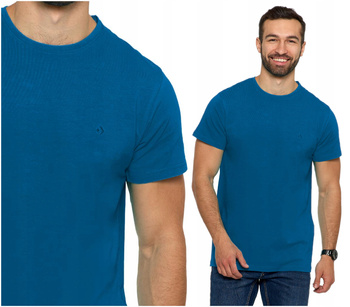 T-SHIRT PREMIUM MĘSKI Koszulka Gładka Bluzka z Haftem Logo MORAJ