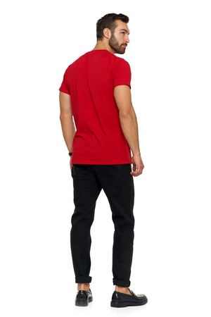 T-Shirt Męski Koszulka PREMIUM na Krótki Rękaw Bawełna Czesana MORAJ