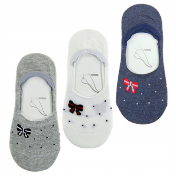 Moraj Niskie Stopki Balerinki Kokardki 3-par