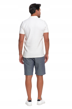 Elegancki T-Shirt Koszulka Polo Polówka Na Zamek Krótki Rękaw MORAJ 
