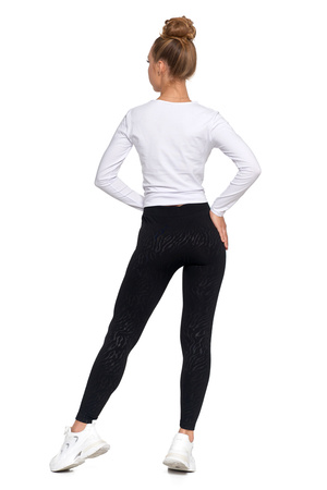 LEGGINSY DAMSKIE OCIEPLANE GETRY Z WYSOKIM STANEM SZEROKI PAS MORAJ