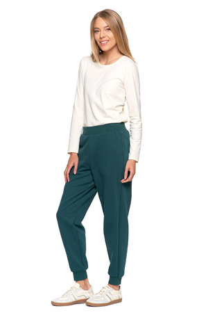 WYGODNE SPODNIE DAMSKIE DRESOWE KLASYCZNE WYSOKI STAN STYLOWE MORAJ