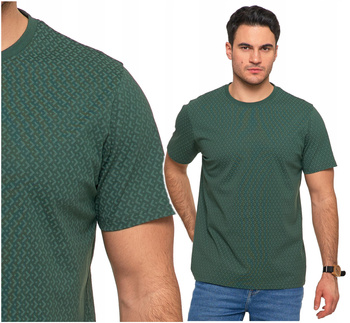 T-Shirt Męski Klasyczny Koszulka na Krótki Rękaw Modne Wzory MORAJ