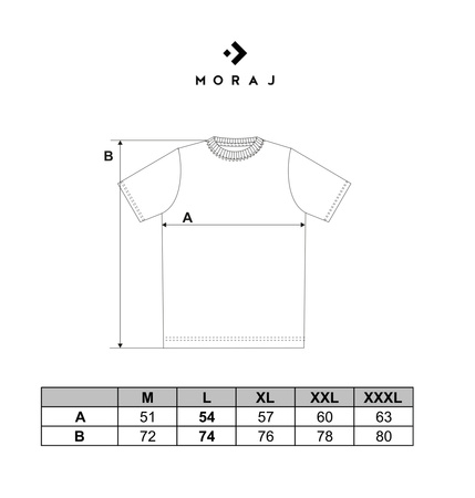 T-Shirt Męski Koszulka Bawełna Naszywka MORAJ M