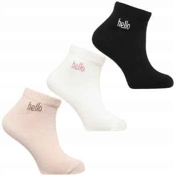 Skarpetki Dziecięce za kostkę Stopki MORAJ Skarpety z Haftem 3-pary