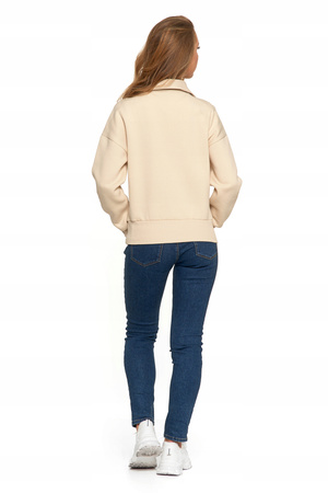 Elegancka Bluza Damska Dresowa ze stójką i zamkiem Ocieplana MORAJ 
