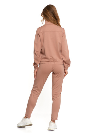 BLUZA DRESOWA DAMSKA MORAJ ROZPINANA GŁADKA KLASYCZNA ZE STÓJKĄ MODNA