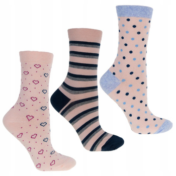 Skarpetki Damskie Długie Urocze 3-pary MORAJ