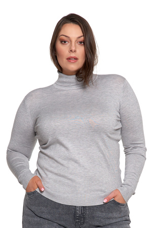 CIENKI GOLF DAMSKI ELEGANCKI SWETER BLUZKA Z GOLFEM DŁUGI RĘKAW MORAJ