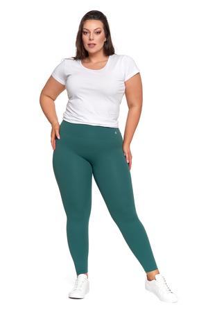 SPORTOWE LEGGINSY DAMSKIE WYSOKI STAN GŁADKIE KRYJĄCE MODELUJĄCE MORAJ