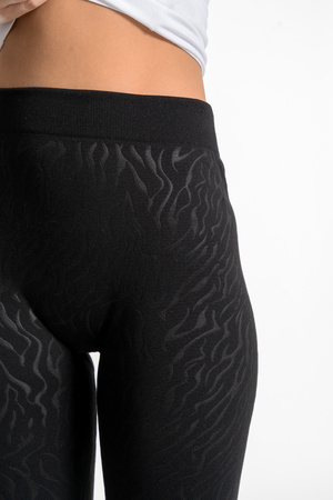 LEGGINSY DAMSKIE OCIEPLANE GETRY Z WYSOKIM STANEM SZEROKI PAS MORAJ