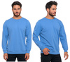 Bluza Męska Wkładana Przez Głowę Bez Kaptura Bawełniana Niebieska MORAJ 