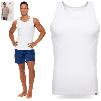 PODKOSZULKA MĘSKA TANK TOP KOSZULKA PODKOSZULEK 100 % BAWEŁNA MORAJ