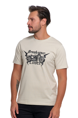 T-SHIRT MĘSKI Z KRÓTKIM RĘKAWEM GŁADKA KOSZULKA BAWEŁNIANA BLUZKA MORAJ
