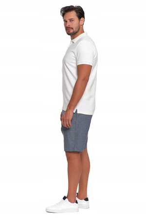 Elegancki T-Shirt Koszulka Polo Polówka Na Zamek Krótki Rękaw MORAJ 