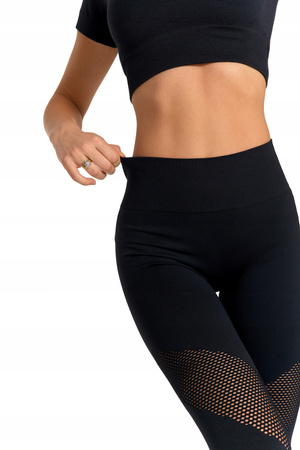 Legginsy Damskie Sportowe Wysoki Stan Push-Up Kryjące na Siłownię MORAJ 