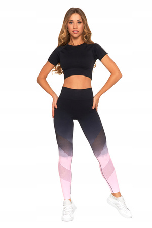 Legginsy Damskie Sportowe Wysoki Stan Push-Up Kryjące na Siłownię MORAJ 