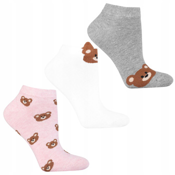 Skarpetki Stopki Damskie PREZENT DLA NIEJ Misie Urocze 3-PAK MORAJ