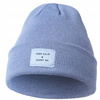 Czapka Damska Zimowa Beanie klasyczna z naszywką Modna Ciepła Prążek MORAJ