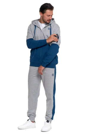 BLUZA MĘSKA DRESOWA Z KAPTUREM NA ZAMEK KLASYCZNA ROZPINANA MORAJ