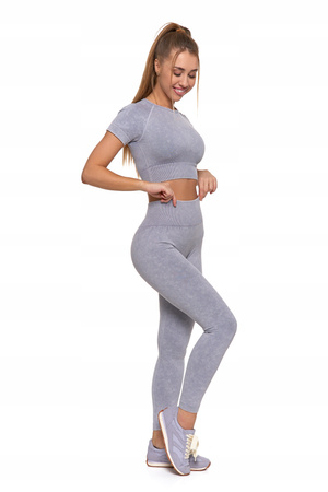 Legginsy Damskie Sportowe Wysoki Stan Kryjące Elastyczne Wygodne MORAJ