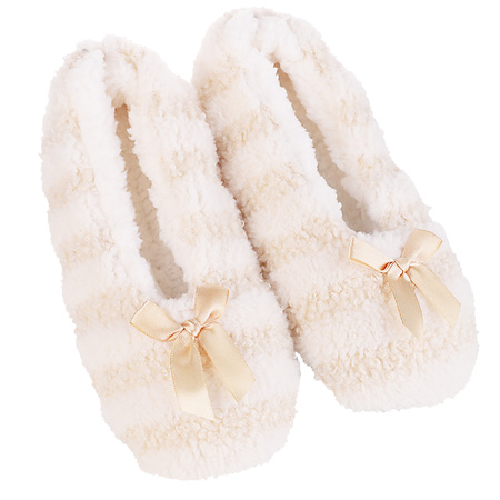 KAPCIE DAMSKIE BAMBOSZE MIĘKKA PODESZWA PAPCIE Z ABS KOKARDKI MORAJ