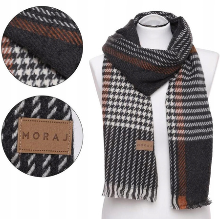 Długi Szal Męski Elegancki Ciepły MORAJ