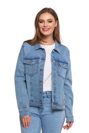 JEANSOWA KURTKA DAMSKA KLASYCZNA JEANS MODNA STYLOWA PRZEJŚCIOWA MORAJ