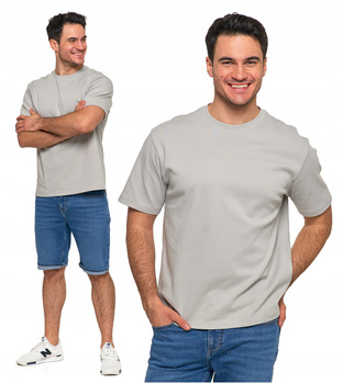 T-SHIRT MĘSKI GŁADKI Koszulka PREMIUM Oversize Bluzka Bez Wzoru MORAJ